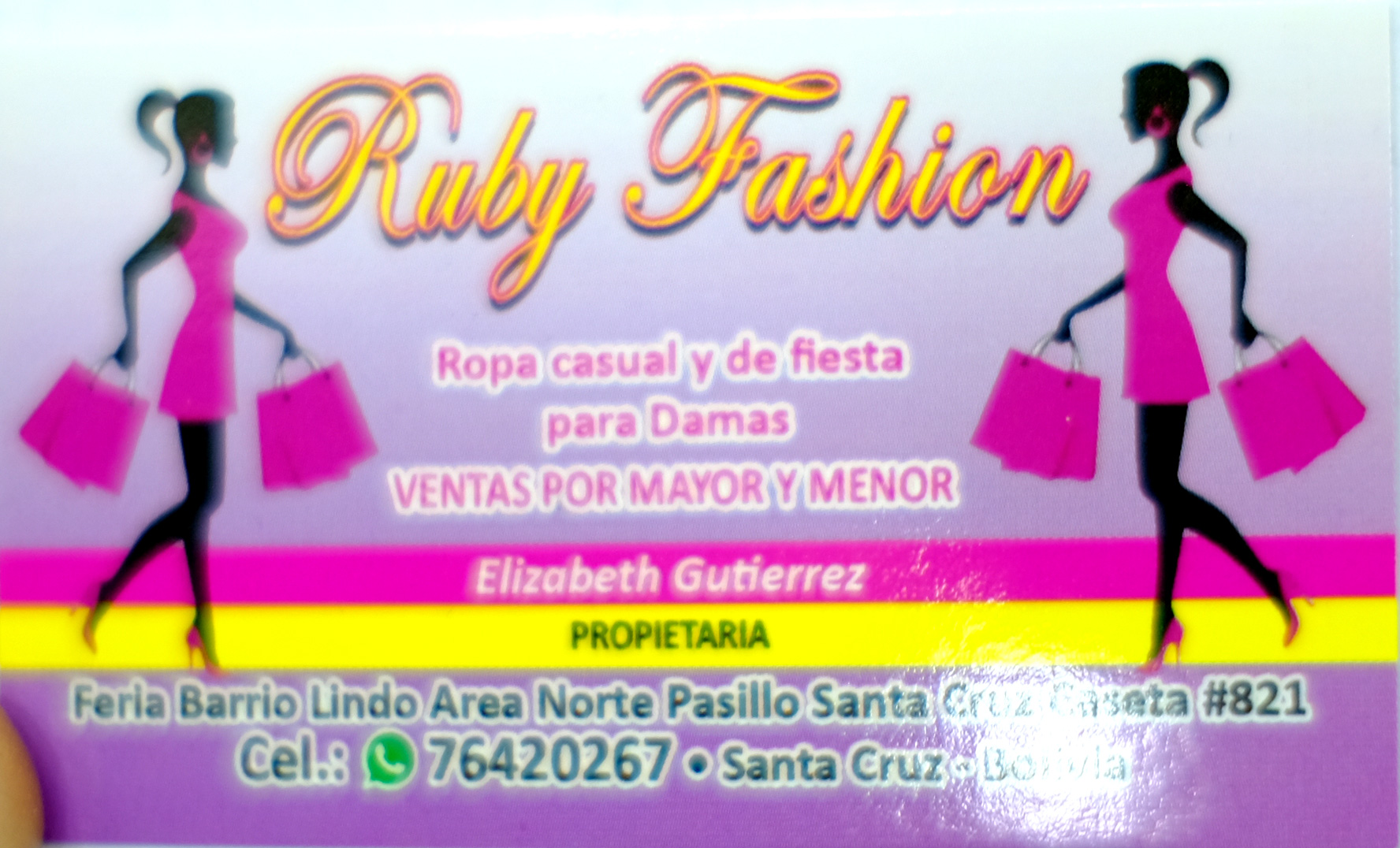 Ruby Fashion – Feria Barrio Lindo Contactos & Negocios